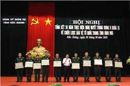 Đảng ủy Quân sự tỉnh Bắc Giang tổng kết 10 năm thực hiện Chiến lược bảo vệ Tổ quốc trong tình hình mới